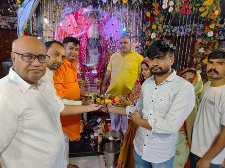 Welcome of Mata Rani in Pandava Nagari on the first day of Navratri