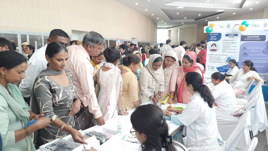 1584 people underwent health check-up at the health fair.