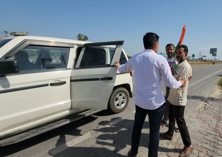 AAP leader detained by police