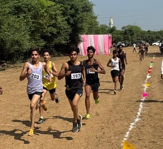 Hitesh won the 400m event and Naman won the long jump