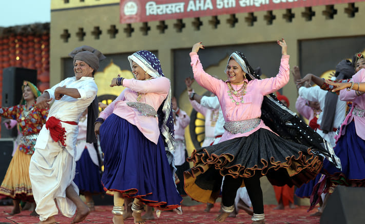 Muskan of Ajrani Kalan won the first prize of Rs 51,000 in the Sanjhi competition.