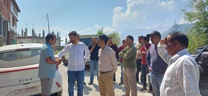 MLA visited the disaster affected area