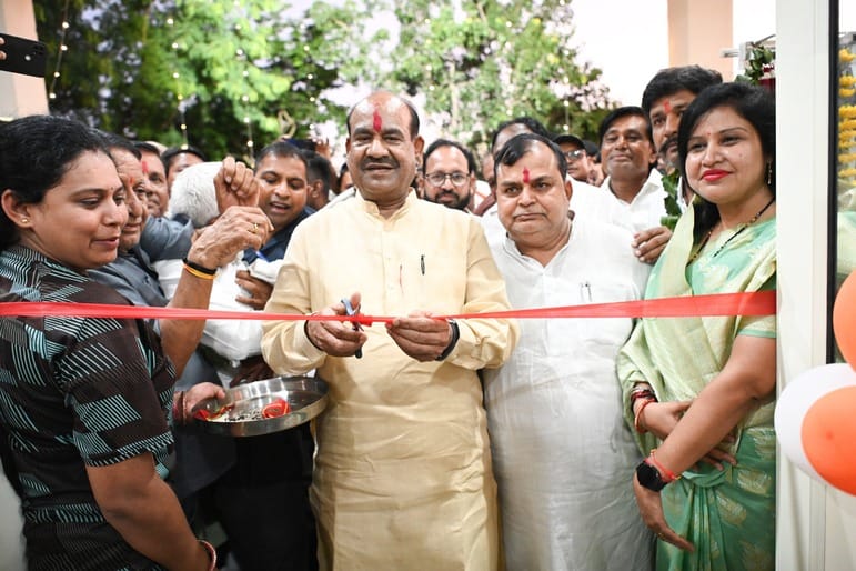 bundi gets 123 crore development projects om birla inaugurates multipurpose indoor stadium drinking water