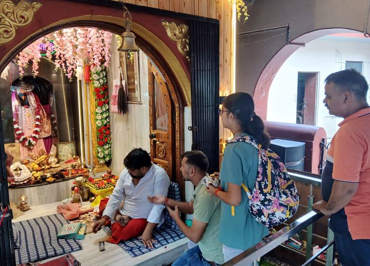 Devotees flocked to the temples to pay obeisance, queues formed early in the morning.