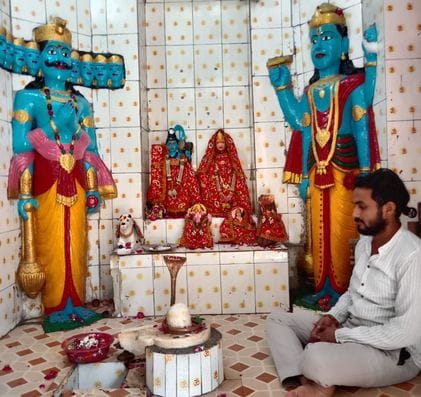 Ravana, the king of Lanka, is worshipped in this temple in Badaun.