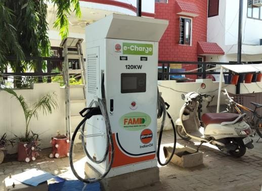 E-vehicle charging stations will be installed at 24 petrol pumps in the district, eliminating battery worries on long drives.