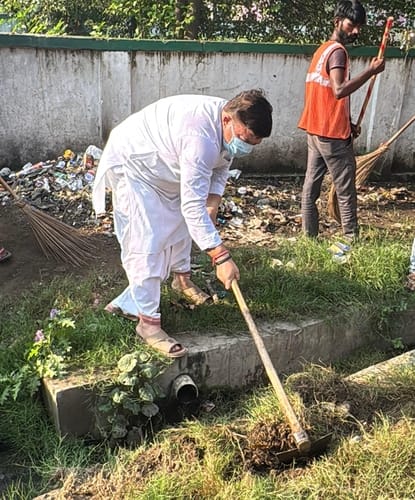 The Municipal Corporation has launched a campaign to clean up slums