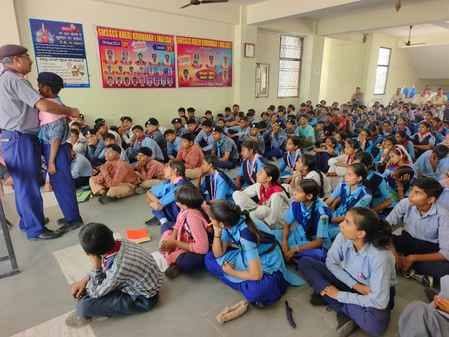 Scout-Guide prayer, flag song, information about rules