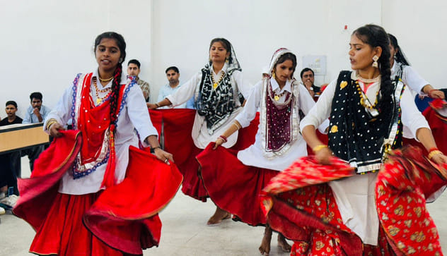 Kajal group got first place in group folk dance