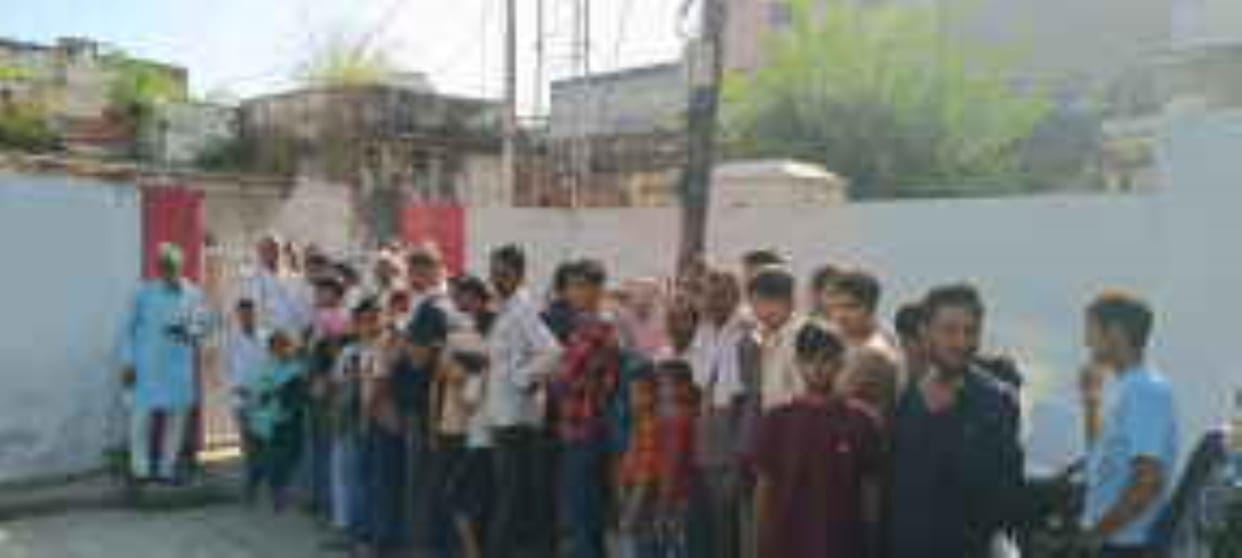 The queue for Aadhaar cards starts forming at 6 a.m.