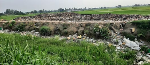 Even after eight years, the Nagar Panchayat could not build a dumping ground.