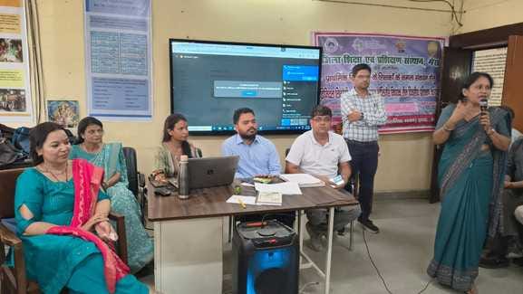 Training given to the first batch in Digital Literacy and AI