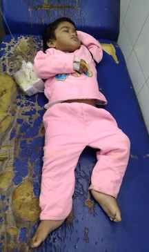 The innocent boy drank acid kept in a cold drink bottle