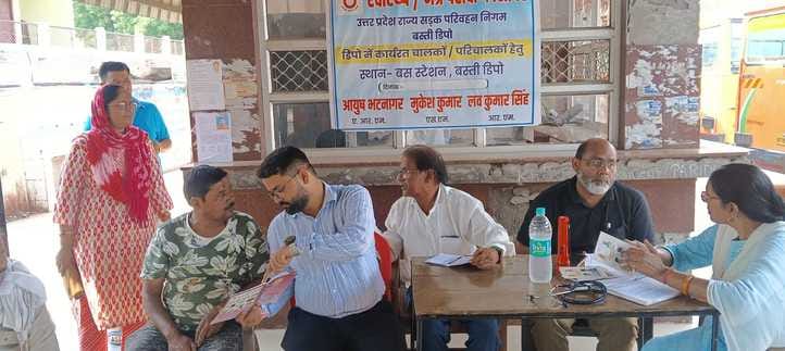 Eye tests of 28 roadways drivers were conducted at the camp, 10 were found to have visual impairment.