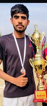 Pankaj got selected in handball at Guru Nanak Dev University