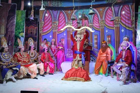 Shri Ram broke the bow and married Sita.