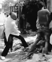 Accused of molestation tied to pole and beaten with belt, 25 booked