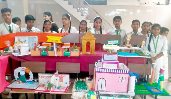 Students created artworks and working models.
