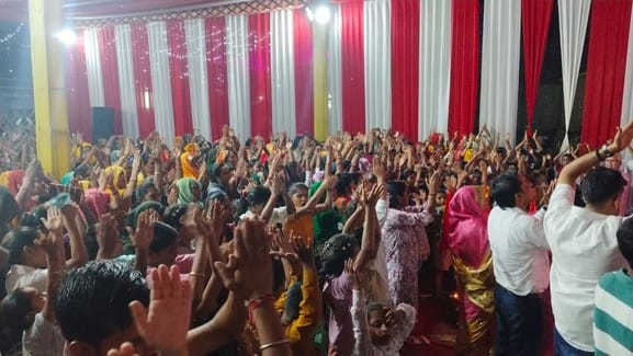 Devotees sought blessings of happiness and prosperity from the goddess