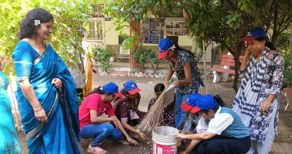 Shramdaan was done for cleanliness in the college premises.