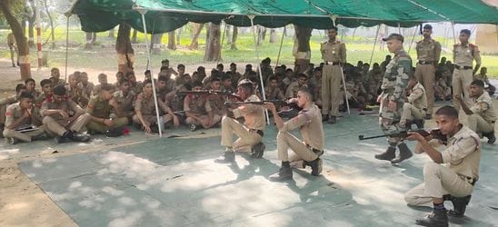 Cadets trained in rifle shooting