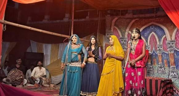 Narad Moh was staged on the stage of Rambagh Dham.