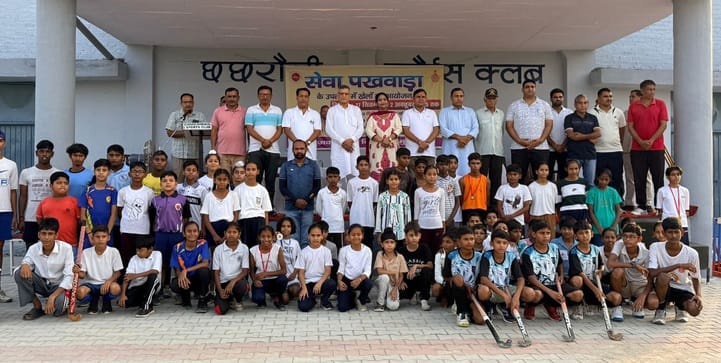 Players showed their strength in the sports competition