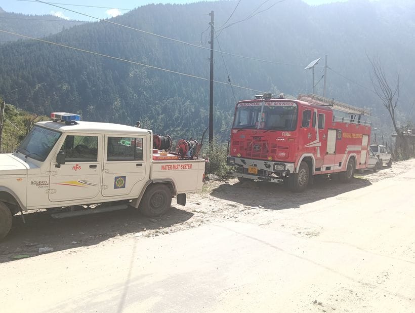 Construction of the fire station building in Sangla is on hold.