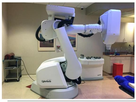 cyber knife machine arrived at the cancer institute