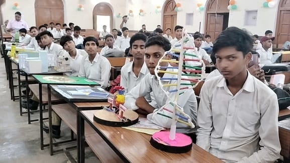 Models displayed at the Science and Mathematics Fair