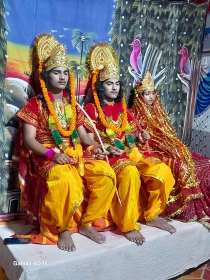 The audience shed tears as they watched Ram and Sita leave for the forest.