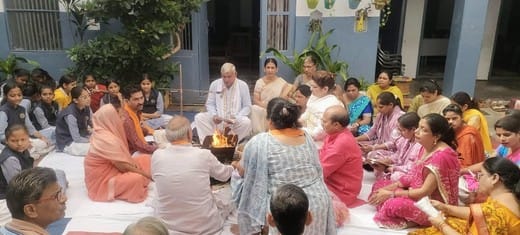 Veda propagation week started with Yagya
