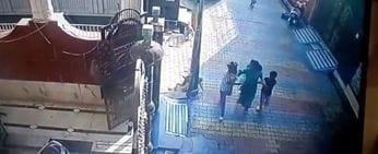 A group of monkeys attacked a family in Vivek Vihar