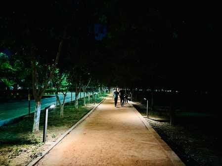 Music and lighting make the health path of MDU campus beautiful
