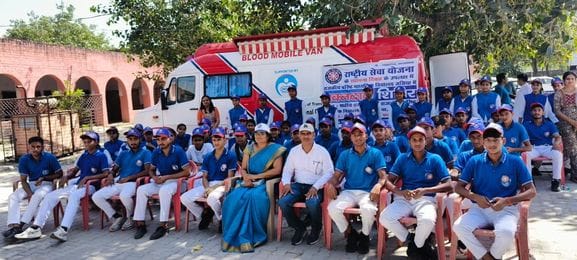 56 people donated blood in the blood donation festival