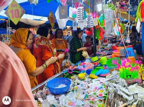 After standing for hours, one can have darshan of Mata Bhimeshwari Devi.