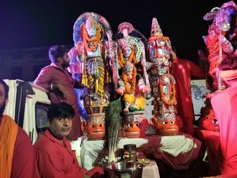 Hanuman's crown was worshipped in Kanshigiri temple.