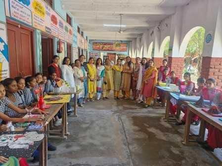 Students made models for the science exhibition