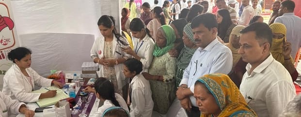 Health check-up of 300 employees of the corporation