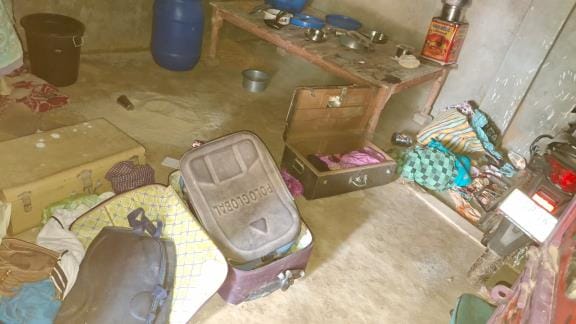 Thieves stole cash and jewellery from the house