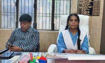 Intermediate student Komal became DIOS for a day