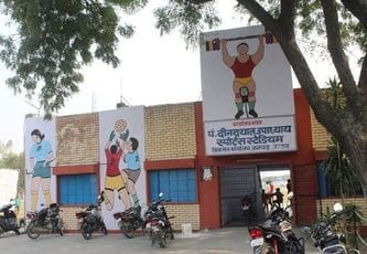 फोटो-1- बाईपास स्थित क्रीड़ा विभाग का स्टेडियम। संवाद