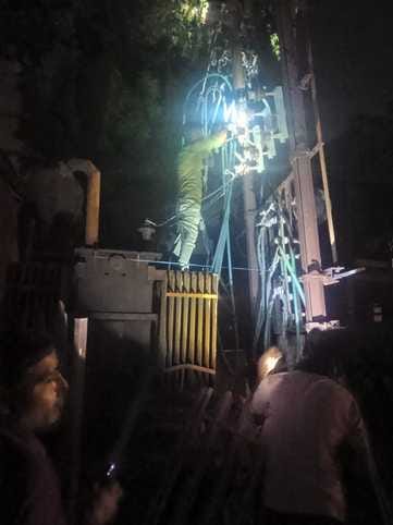 Electricity department is crying about overload, fuses at some places and wires breaking at some places.