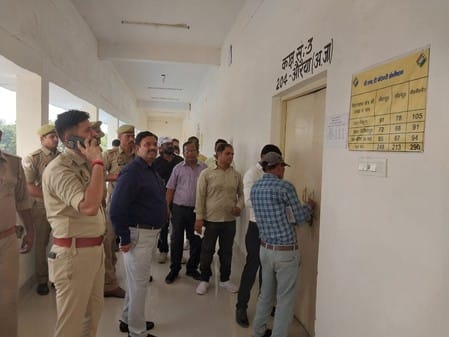 After inspecting the CU warehouse, instructions were given regarding safety.