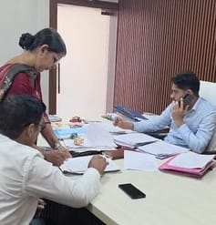 The CM Flying team visited the office of the Public Health Department.