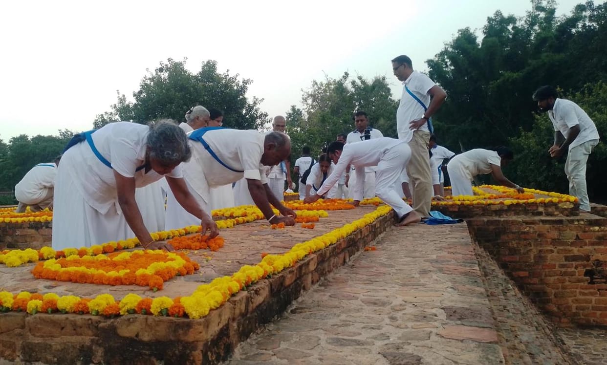 special puja at Gandhakuti