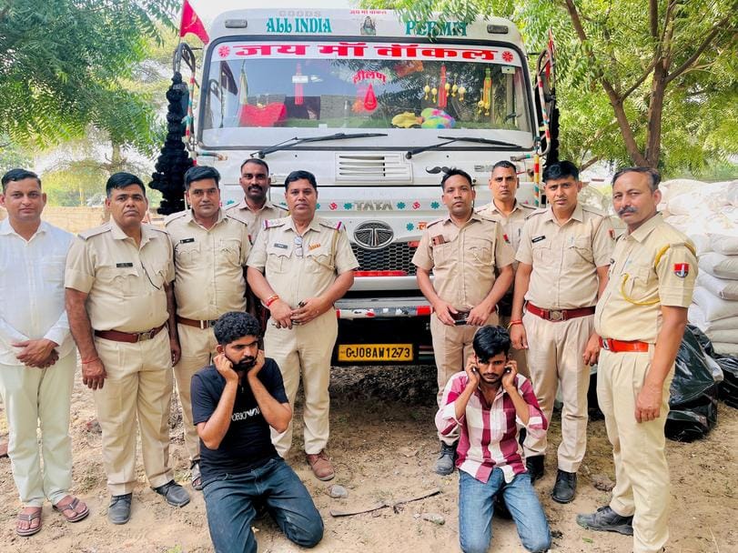 Illegal liquor worth Rs 1.5 crore seized; tiles were being transported from Punjab to Gujarat