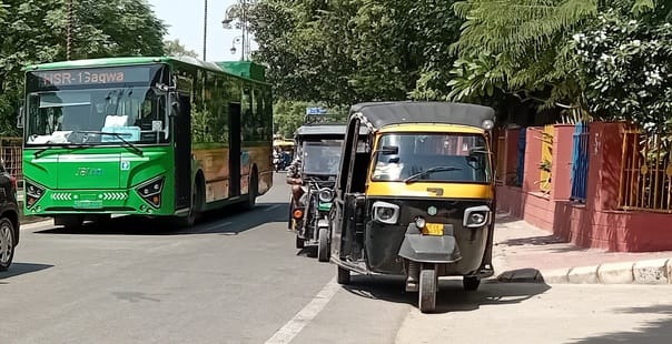 Passengers are enjoying the comfort of traveling on e-city buses; five more buses will arrive soon