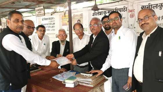 Certificates given to the newly elected office bearers of the Bar