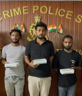 Three members of the district's biggest cyber fraud gang arrested